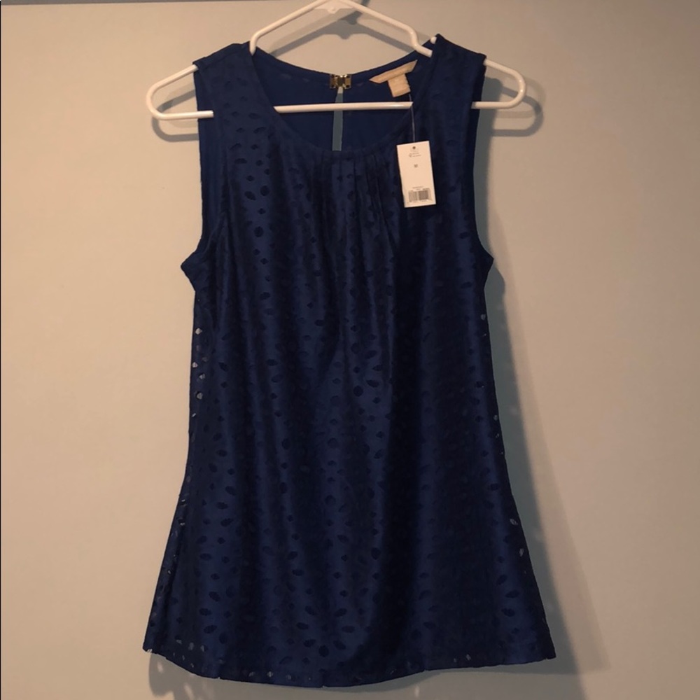 Banana Republic Blue Sleeveless Top - M Medium NWT